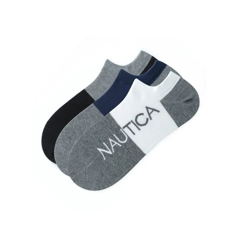 NAUTICA UNDERWEAR No-Show Socks Men's 3 Pack-5