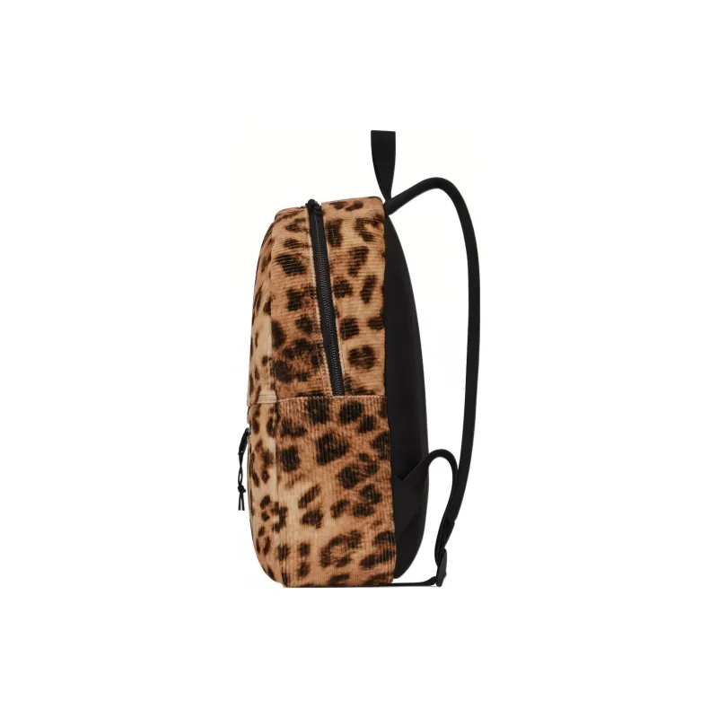 SAINT LAURENT Nux Cotton Backpack Men's Leopard-2