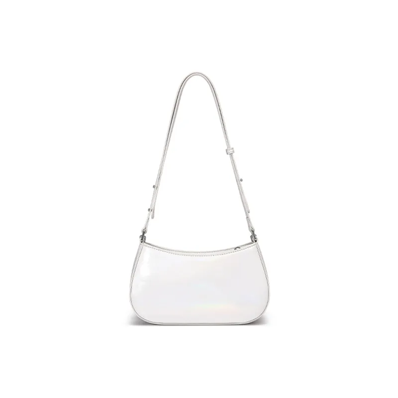 JUST STAR Artificial Leather Chain Bag Shoulder Bag Crossbody Bag Women's White Black-2