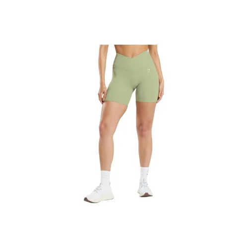 GYMSHARK Sports Shorts Women's Light Sage Green