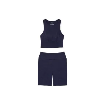 Victoria's Secret PINK ADORE ME Allie Tank & Shorts Set/EB Pajama Set Women's Late Blue