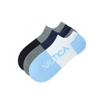 NAUTICA UNDERWEAR No-Show Socks Men's 3 Pack