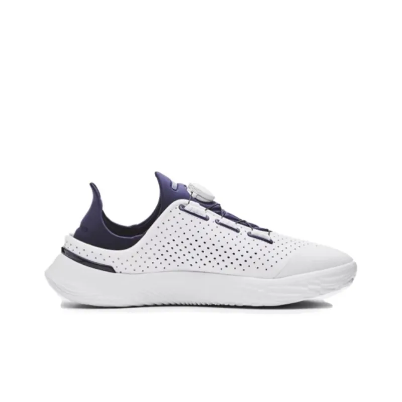 Under Armour UA SlipSpeed Anti Slip Wear Resistant Low Top Training Shoes Unisex White Purple-1