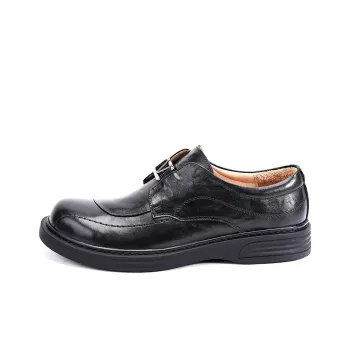 Brounvanm Men's Casual Shoes Men Low-Top Black