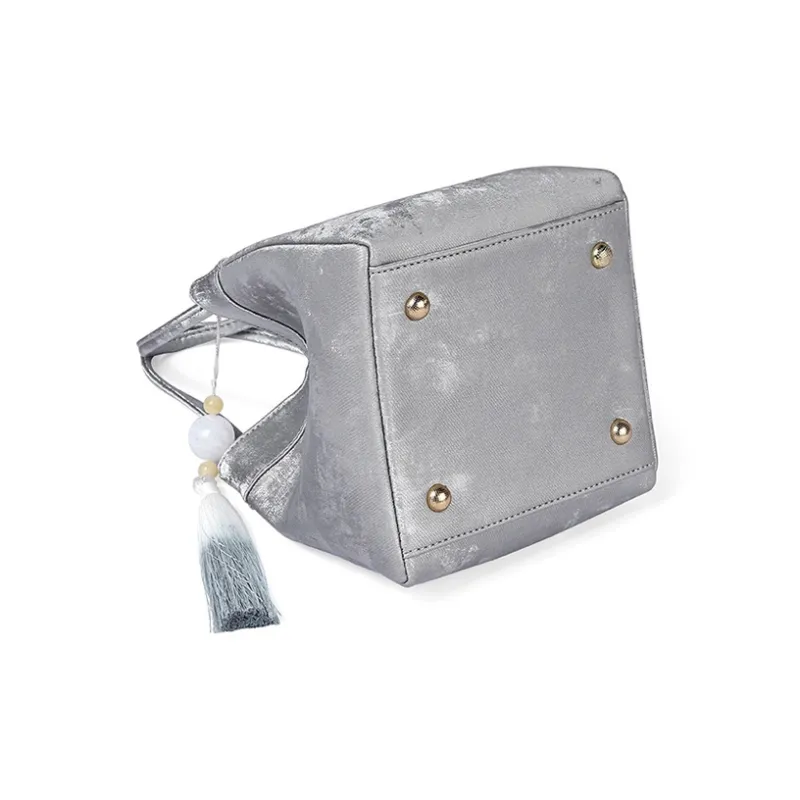 TUCANO PU Shoulder Bag, Crossbody Bag, Handbag Regular Women's Silver/Girly Pink-5