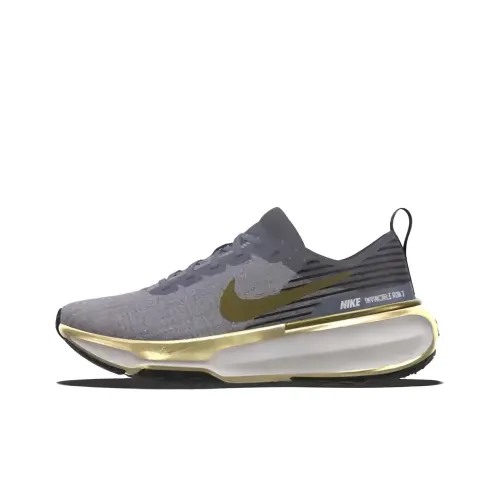 Nike Invincible 3 Cushioned Slip Resistant Abrasion Resistant Low Top Running Shoes Men's Gray