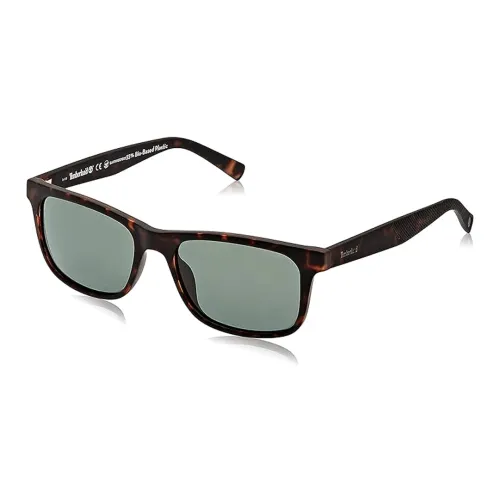 Timberland Plastic Rectangular Sunglasses Men's Brown