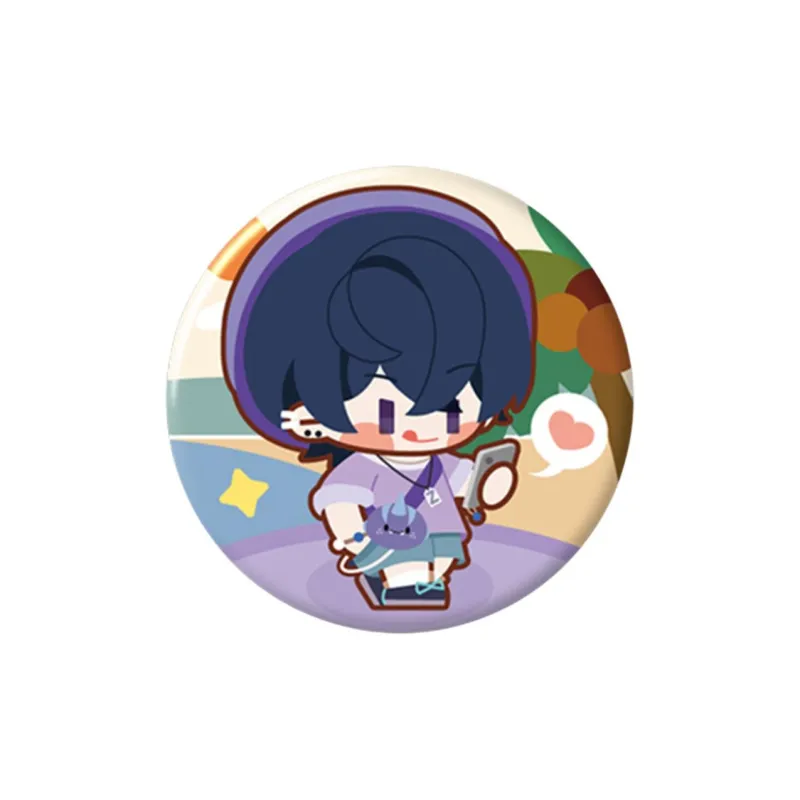 MIHOYO Book Of Undetermined Events Yoyo Time Collection Chibi Mini Tinplate Badge Set Badges-6