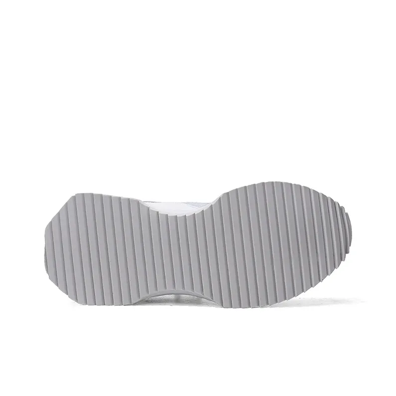 Wdg Anti Slip And Wear Resistant Height Increasing Low Top Chunky Sneakers Unisex Gray-4