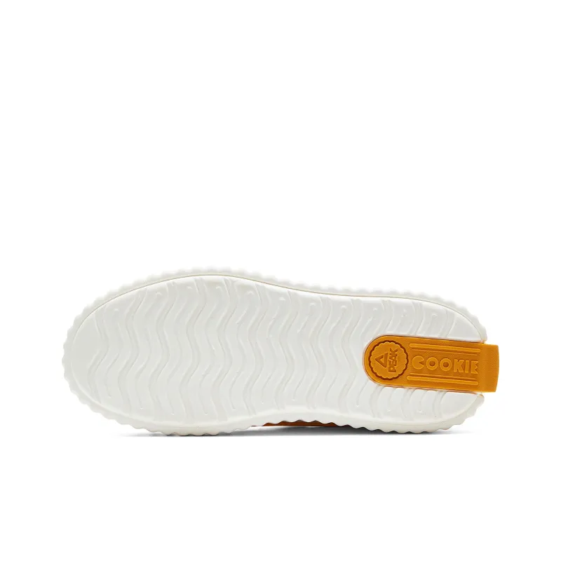 PEAK Cushioned Wear Resistant Breathable Slip Resistant Low Top Casual Shoes Women's Beige White Yellow-5