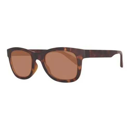 Timberland Injection Molded Irregular Shape Sunglasses Men's Brown