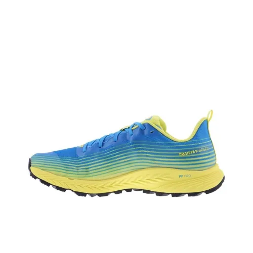 INOV-8 Running Shoes Men Low-Top Blue/Yellow