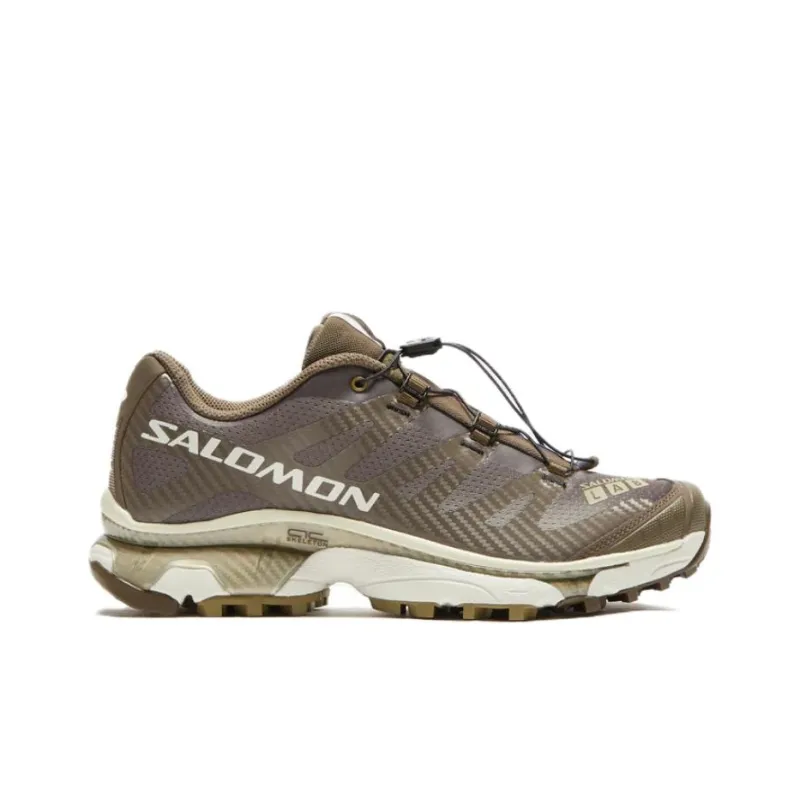 SALOMON XT-4 Cushioning Anti-Slip And Wear-Resistant Low-Top Casual Running Shoes Unisex Brown Yellow-1