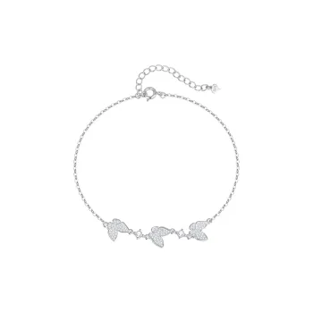 SFER Alloy Silver Plated Anklets Women's
