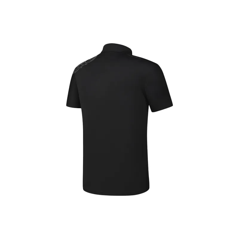 FILA Golf Series Short Sleeved Polo Shirt Men's Pitch Black-2