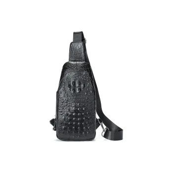 DOSRFINI Genuine Leather Cow Leather Sling Bag Men's
