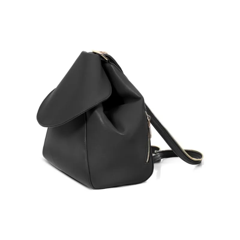 Folli Follie Synthetic Leather Shoulder Bag Regular Unisex Black-1