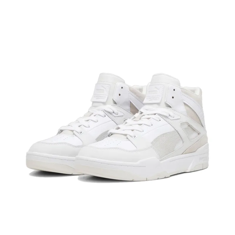 PUMA Slipstream Hi Lux II Anti-Slip Wear-Resistant High-Top Skateboard Shoes Unisex White-2