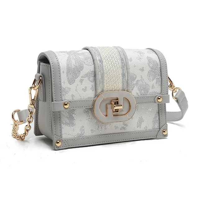 Carit&Koty Polyurethane Shoulder Bag Small Size Women's Pink/Gray-6