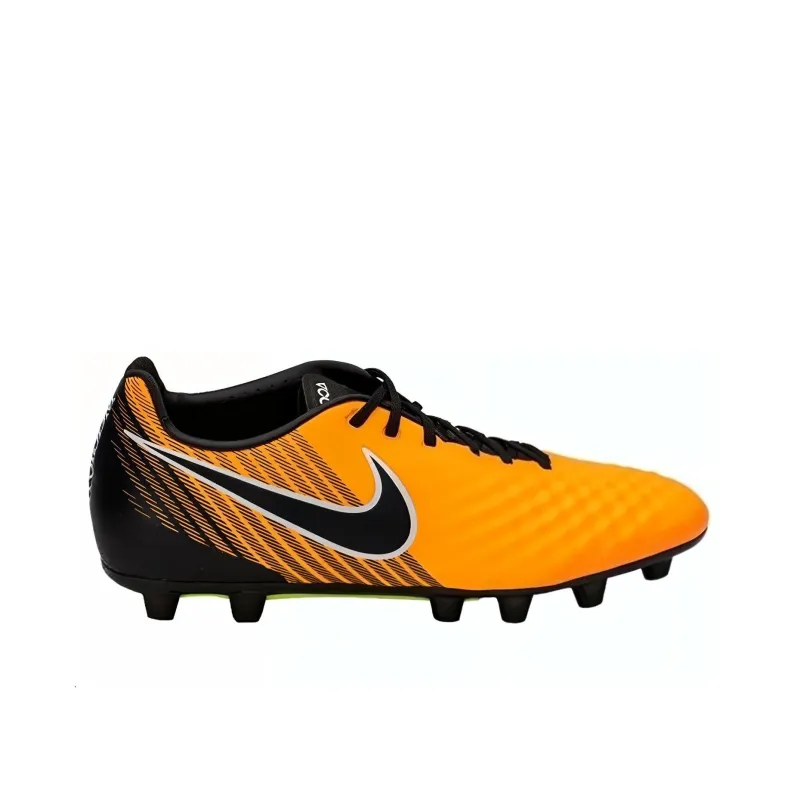 Nike HG Rubber Short Studs Cushioning Anti-Slip And Wear-Resistant Soccer Shoes Men's Orange Black-1