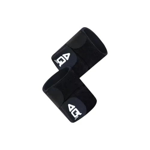 AQ Wristbands Protective Black High Stretch Fabric