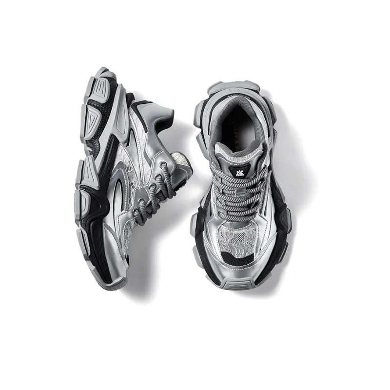 CHERYKALLY Durable Breathable Coverage Low-Top Chunky Sneakers Women's-3