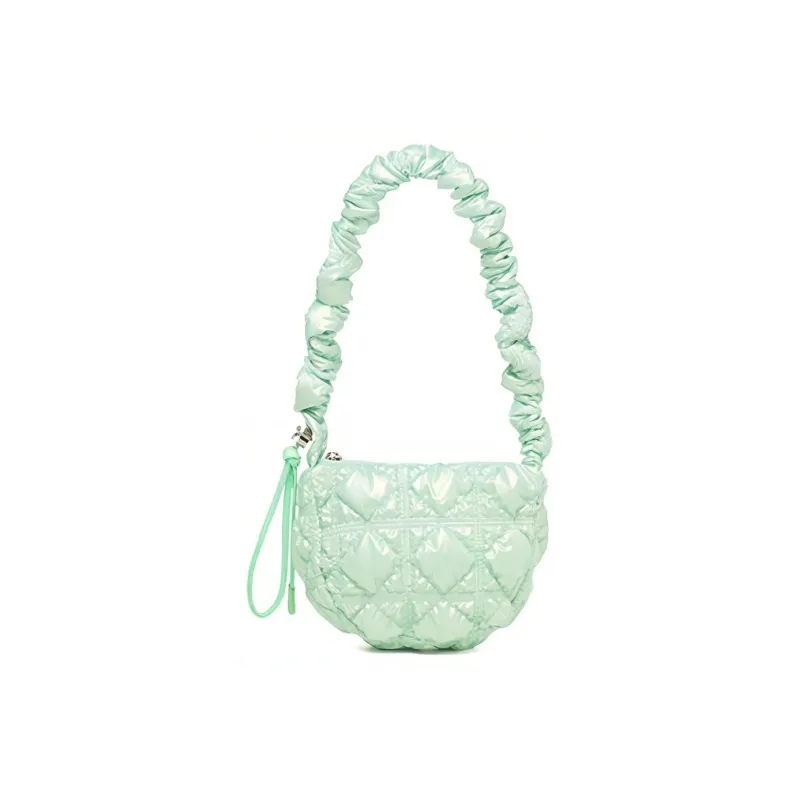CARLYN Nylon Spell PU Cloud Bag, Handbag, Shoulder Bag Unisex Neon Green-1