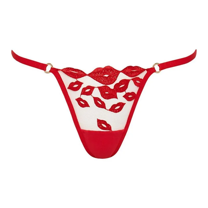 Victoria's Secret PINK BLUEBELLA Marian Thong Panty/Tomato Red Underpants Women's 1 Pack Tomato Red-0