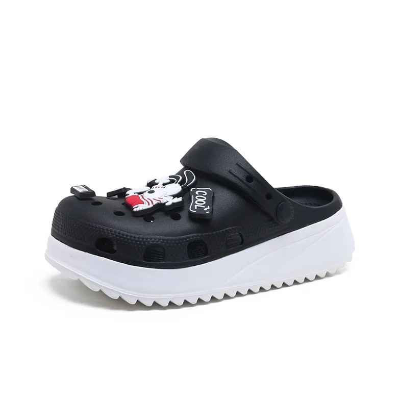 SNOOPY Snoopy Clogs Women's Black-3