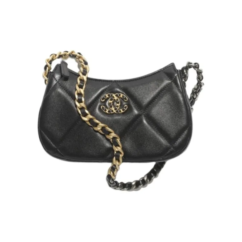 CHANEL Bright Color Lambskin Crossbody Bag, Shoulder Bag Unisex Black-0