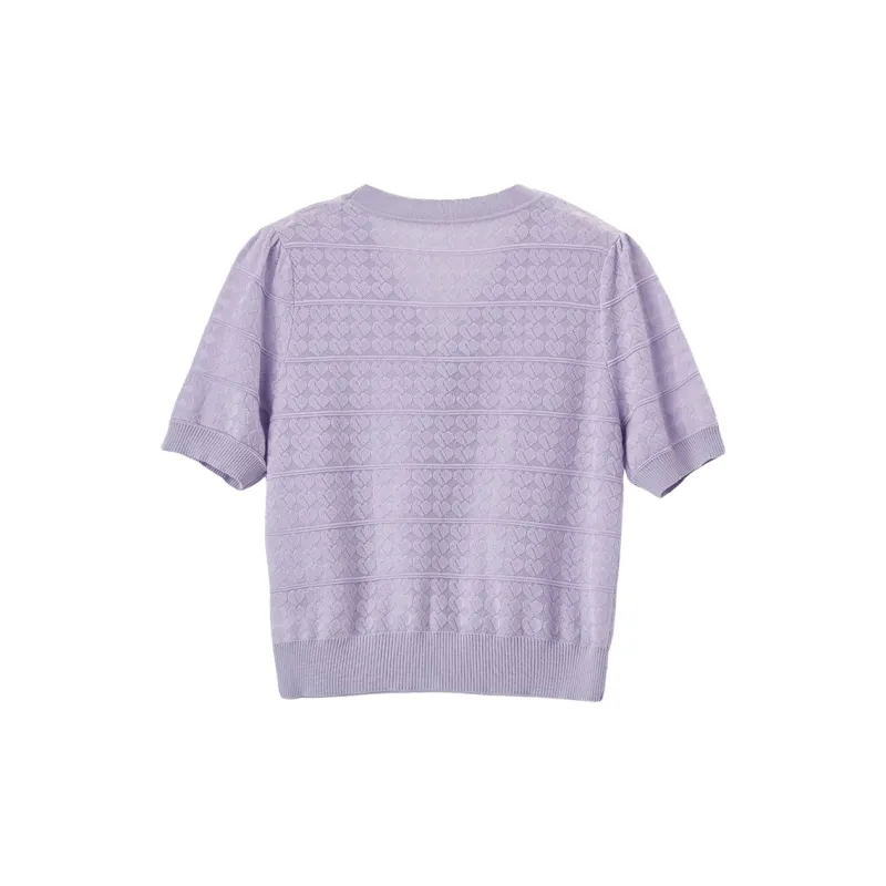 XIANGYING Knitwear Women's Purple-1