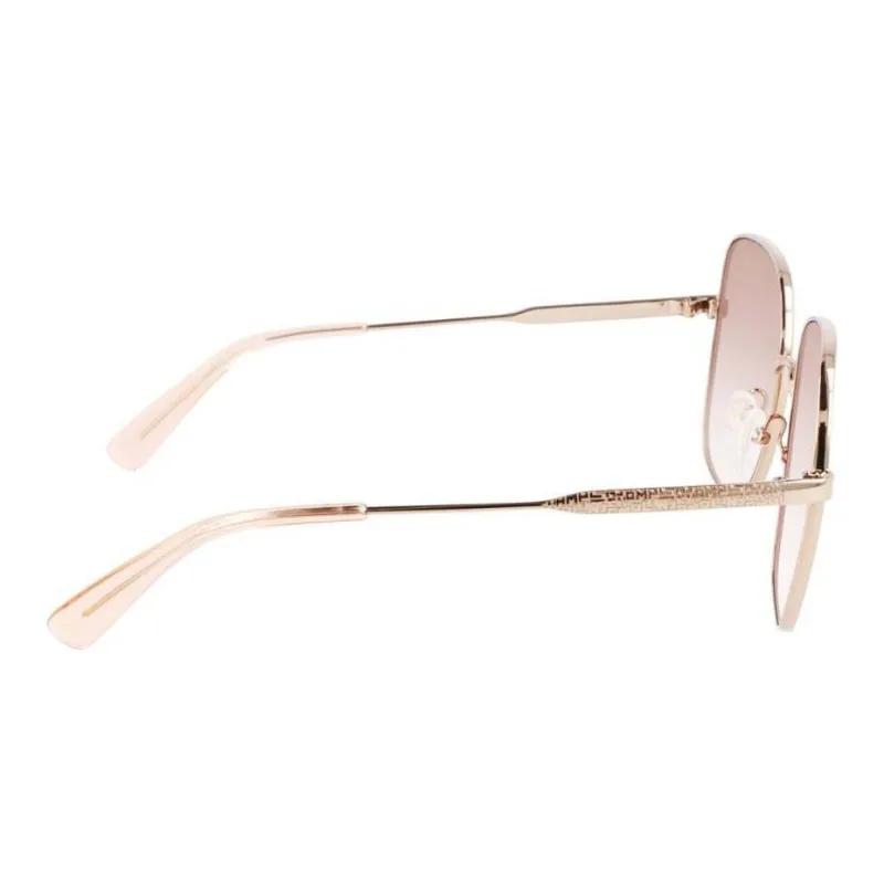 LONGCHAMP Square Sunglasses Women's Silver-6
