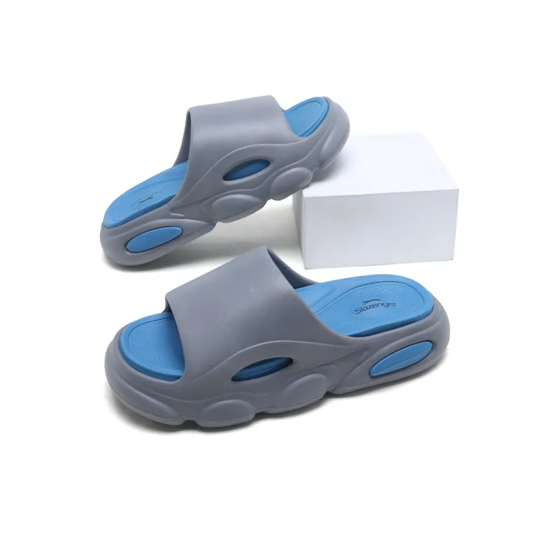 Slazenger Slip Resistant Slide Slippers Men's Gray-4