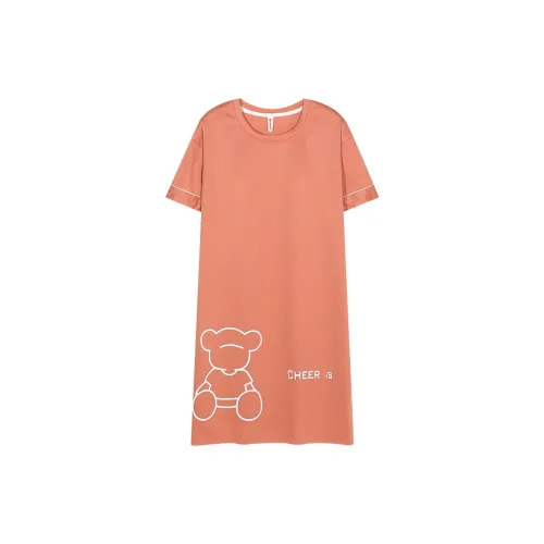 Follow The United States Nightgown Without Pads Style Women's Light Orange