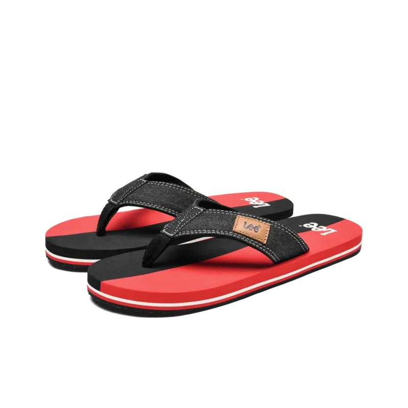 Lee Rubber Sole Odor Resistant Slip Resistant Flip Flops Men's-2