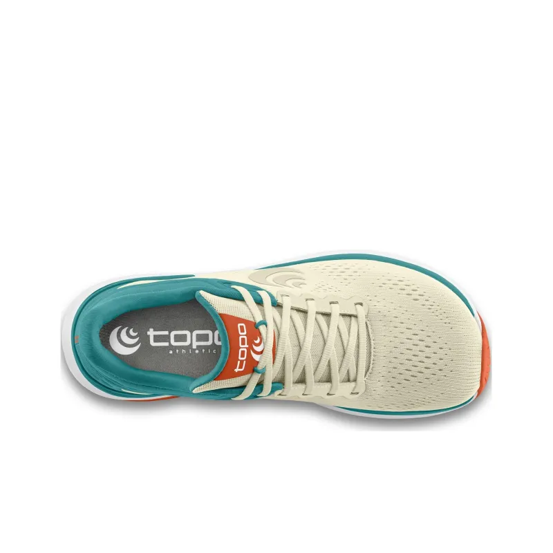 Topo Athletic Non-slip Lightweight Low-Top Running Shoes Men's Beige Cyan-3