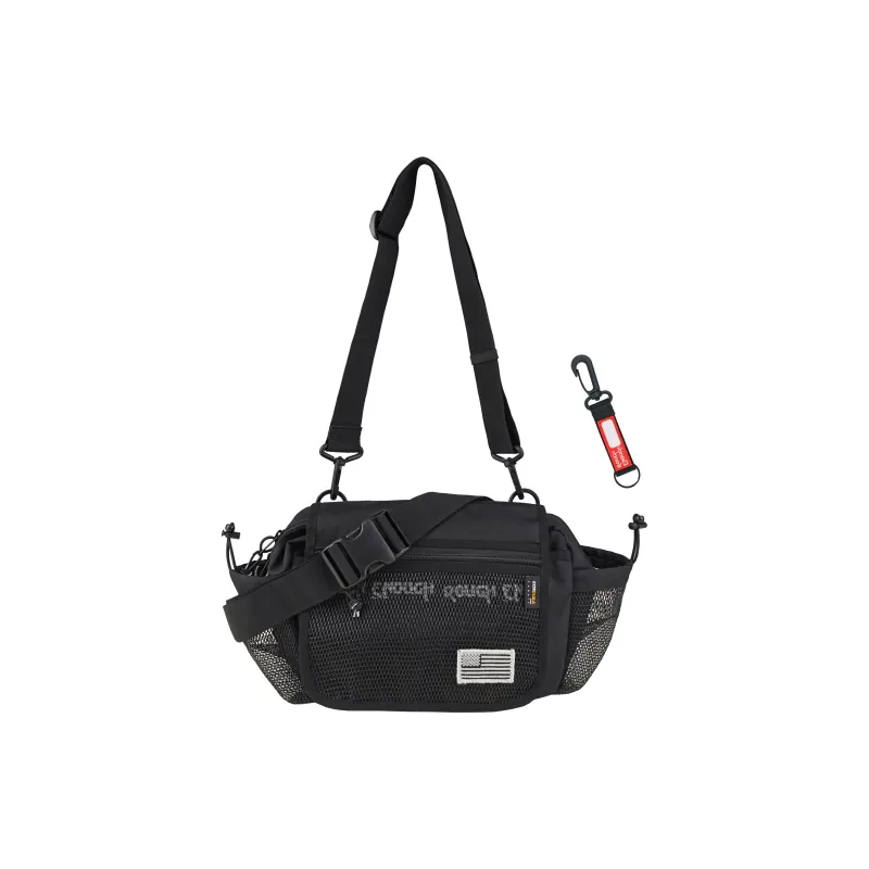 Rough Enough Polyamide Crossbody Bag Sling Bag Fanny Pack Unisex Black-1
