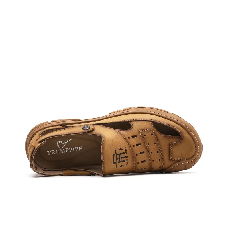 TRUMPPIPE Beach Sandals Men's Yellow-2