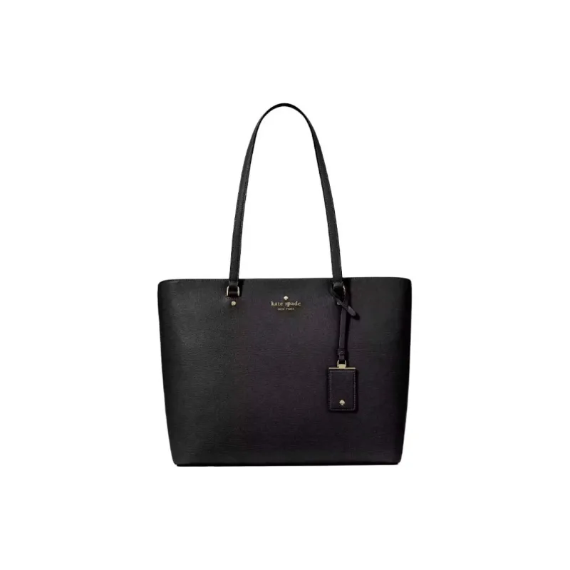 Kate Spade Grain Leather One Shoulder Handbag Tubas Women's Black-0