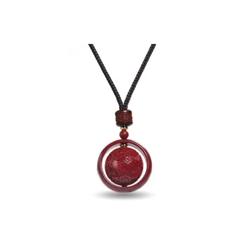 Sweet Kisses Reconstructed Cinnabar Necklaces Unisex