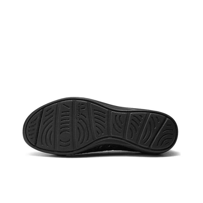 Skechers Arya Cushioning, Wear Resistant Low Top Casual Shoes Women's Black-6