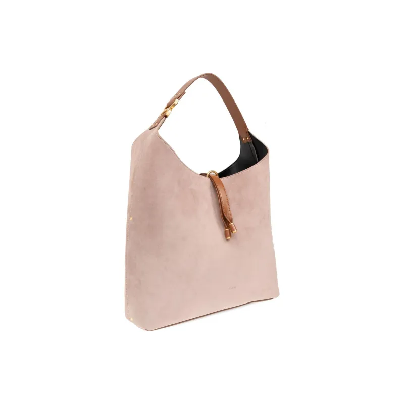 Chloe Marcie Calfskin Hobo Bag Handbag Shoulder Bag Women's Pink-1