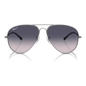 RayBan Irregular Shape Sunglasses Unisex Gray