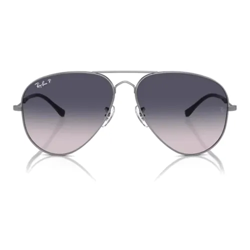 RayBan Irregular Shape Sunglasses Unisex Gray