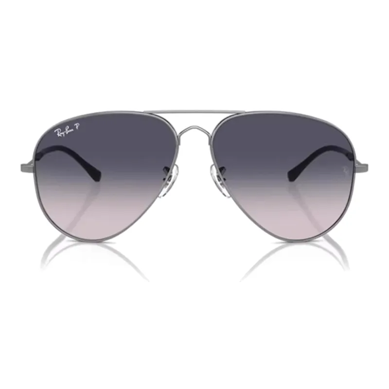 RayBan Irregular Shape Sunglasses Unisex Gray-0