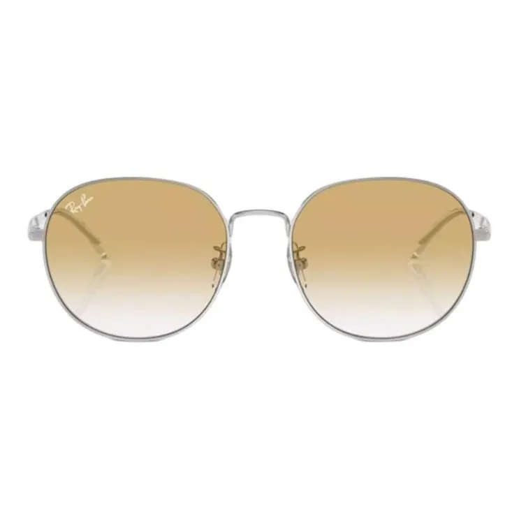 RayBan Round Sunglasses Unisex Silver-1