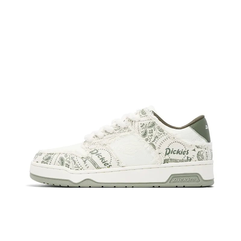Dickies Low Top Skateboard Shoes Unisex White Porcelain Gray-0