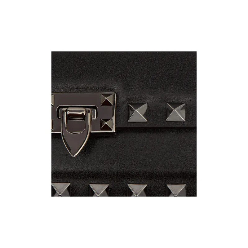 Valentino Rockstud Mini Shoulder Shoulder Bag Black-6