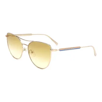 LONGCHAMP Aviator Sunglasses Women's Gold