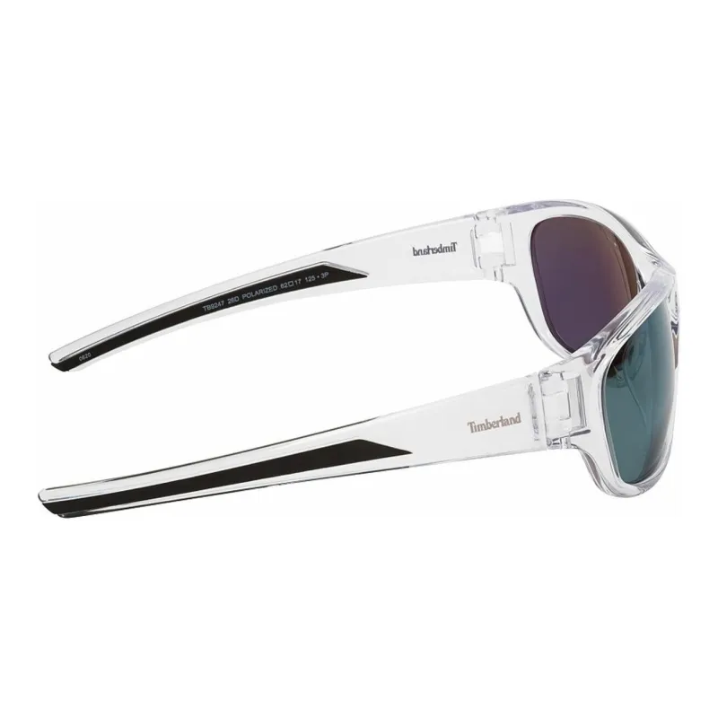 Timberland Rectangular Sunglasses Men's Transparent-3